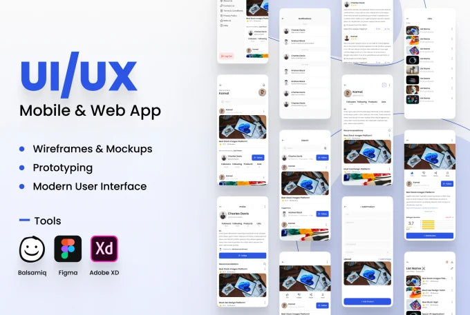 I will ui ux design mobile ui design or website ui ux design for you with figma
